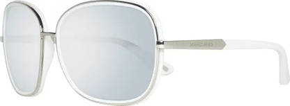 Białe acetatowe okulary przeciwsłoneczne męskie Frankie Morello